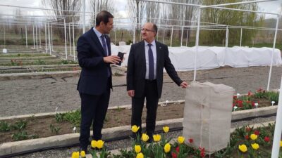 Erzincan Sanayi ve Teknoloji İl Müdürü Mustafa Küçükler, beraberindeki heyetle