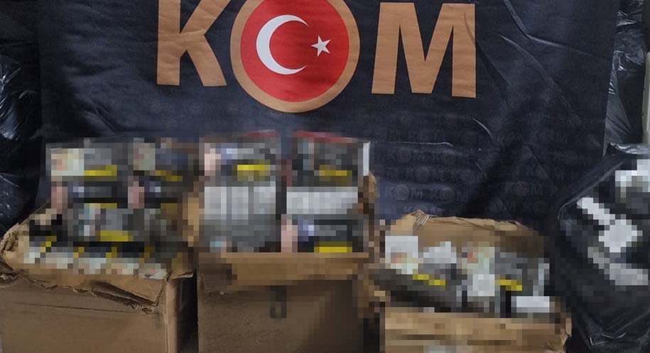 Erzincan’da gerçekleştirilen operasyon neticesinde 5.120.000 dal mükerrer/şüpheli bandrollü boş makaron
