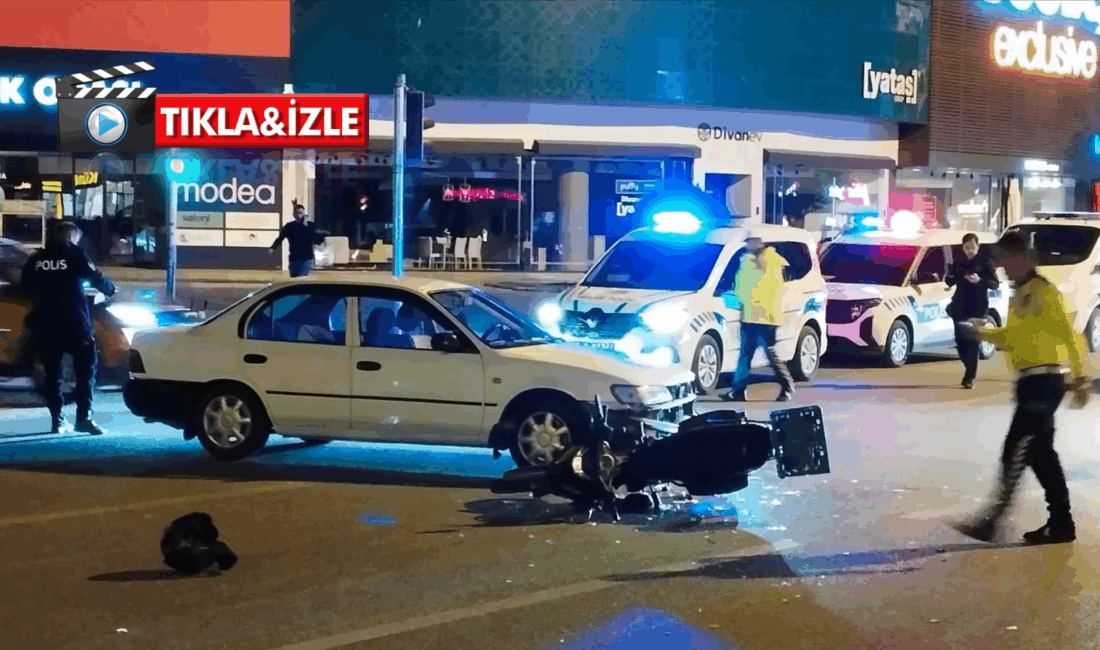 Erzincan Merkez’de bulunan SSK Kavşağı’nda, akşam saat 20:00 sularında bir