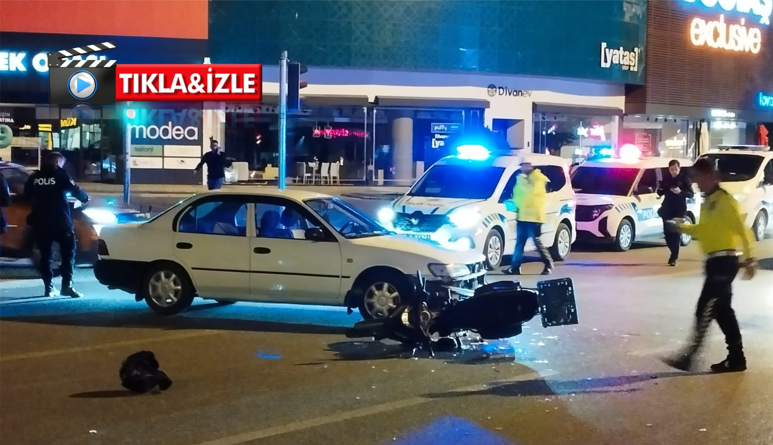 Erzincan Merkez’de bulunan SSK Kavşağı’nda, akşam saat 20:00 sularında bir
