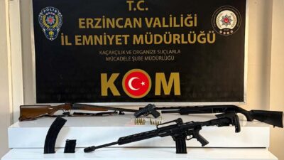 Erzincan Emniyeti, sosyal medyada silah teşhir eden F.B. ve T.E.D.’yi