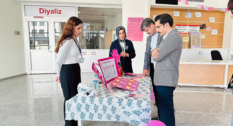 Refahiye Bahar Yıldırım Sağlık Hizmetleri MYO öğrencileri, Ulusal Kanser Haftası