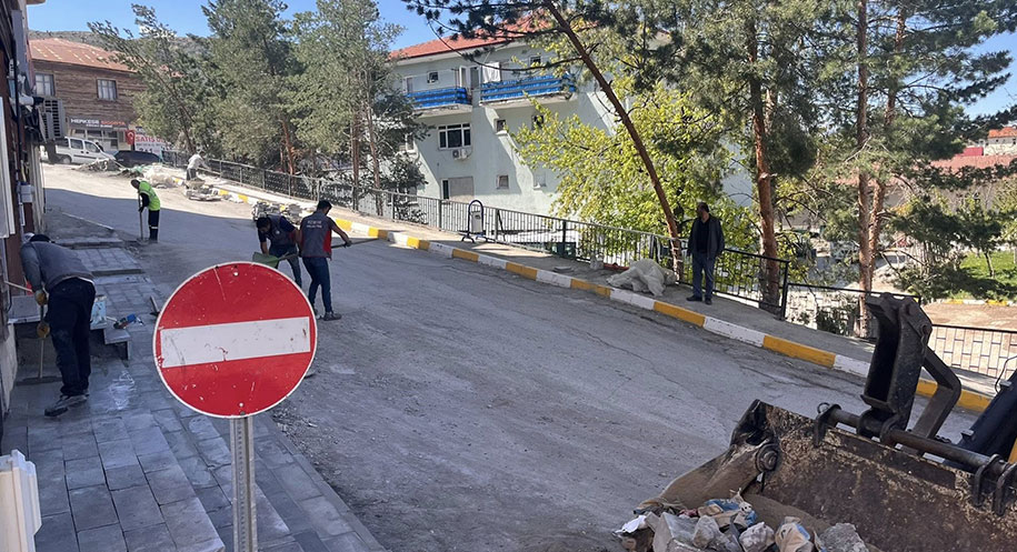 Kemah Belediyesi, yaz aylarının yaklaşmasıyla birlikte ilçede ağaçlandırma, yol düzenleme,