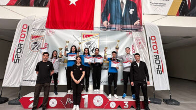 Mersin’de düzenlenen Havalı Silahlar Türkiye Şampiyonası’nda Erzincanlı genç atıcılar hem