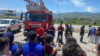 Erzincan Binali Yıldırım Üniversitesi yerleşkesinde, olası afet ve acil durumlara