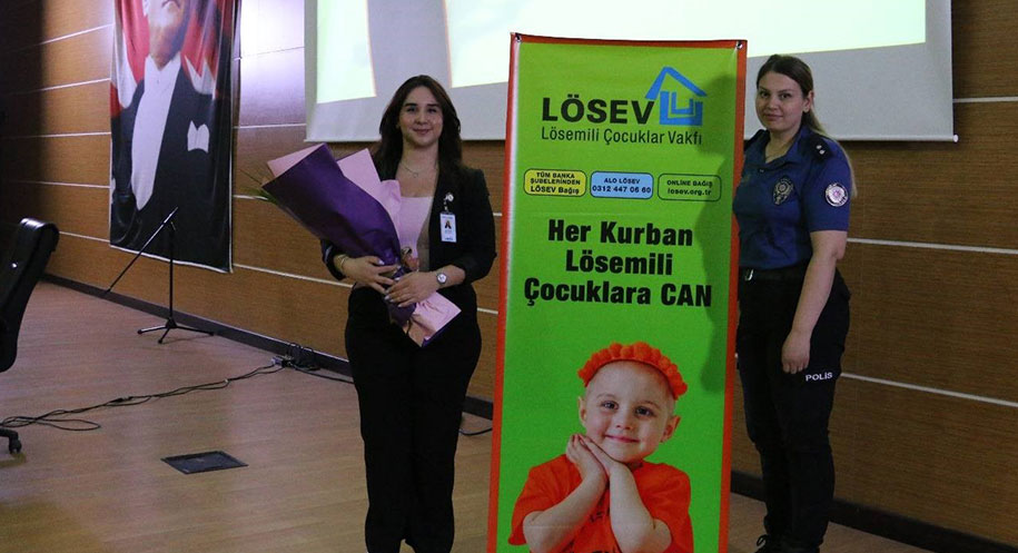 Erzincan İl Emniyet Müdürlüğü personeline yönelik düzenlenen LÖSEV bilgilendirme semineri,