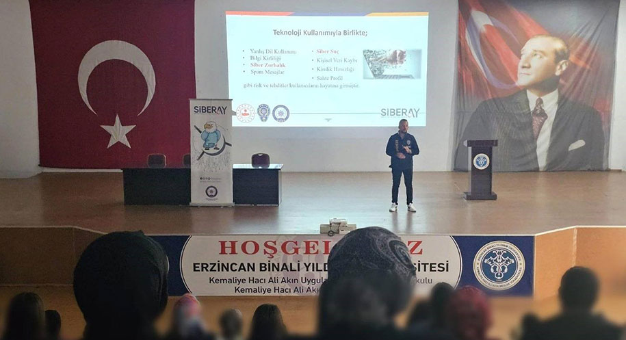 Erzincan İl Emniyet Müdürlüğü SİBER Suçlarla Mücadele Şube Müdürlüğü ekipleri,