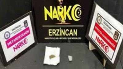 Erzincan’da polis ekipleri tarafından yapılan çalışmalar sonucunda, 1,32 gram Sentetik