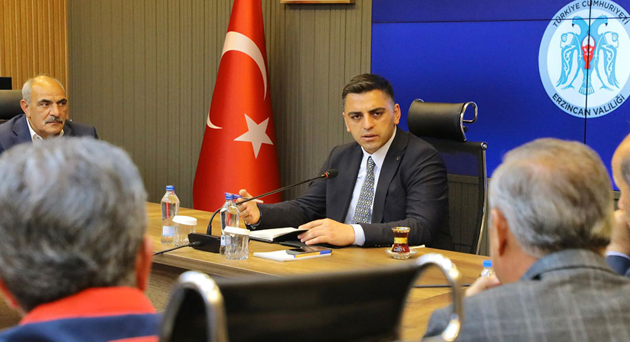 Erzincan’da olası afetlere karşı hazırlıklar masaya yatırıldı. Kurumlar arası iş