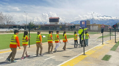 Erzincan’da “Trafik Dedektifleri Projesi” ve “Çocuk Trafik Parkı Eğitimleri” kapsamında