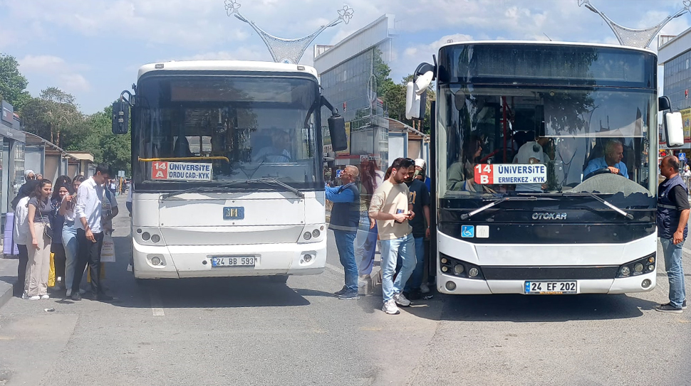 Erzincan Belediyesi, sınav döneminde üniversite öğrencilerinin ulaşım sorunlarını en aza