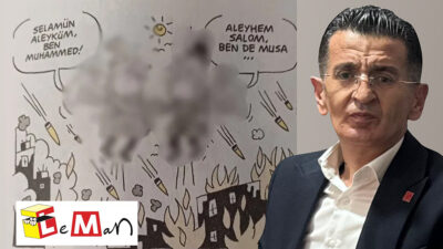 CHP Erzincan İl Başkanı Yalçın Tanrıverdi, Leman dergisinin tartışmalı karikatürü