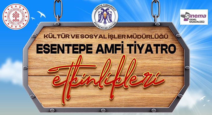 Erzincan Belediyesi, yaz akşamlarını sanatla buluşturuyor. Esentepe Anfi Tiyatro’da düzenlenen