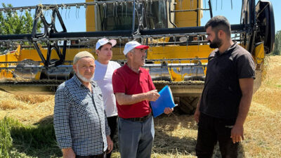 Temmuz ayının ortalarına gelinmesiyle birlikte Erzincan genelinde buğday tarlalarında hasat