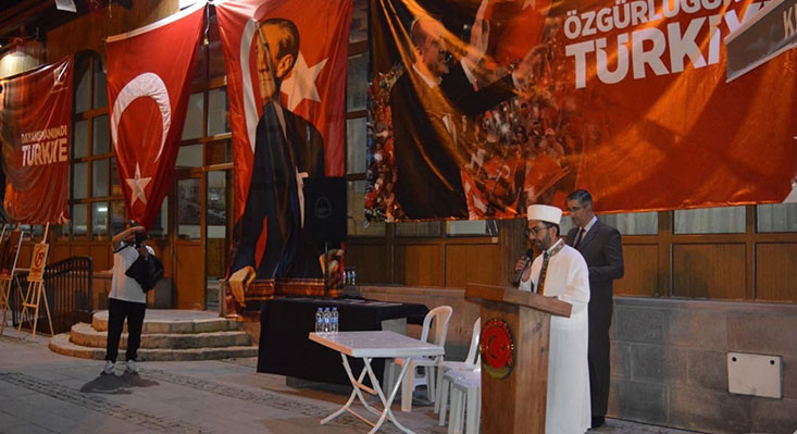 Erzincan’ın Kemah ilçesinde 15 Temmuz Demokrasi ve Millî Birlik Günü