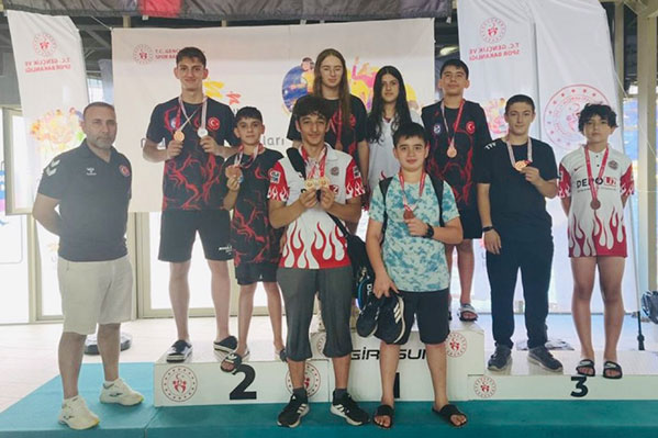 Giresun’da düzenlenen Anadolu Yıldızlar Ligi Yüzme 1. Etap Yarışları, Türkiye’nin