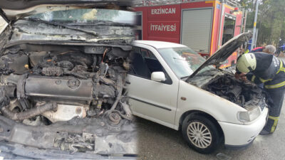Erzincan’ın İnönü Mahallesi Adnan Menderes Caddesi üzerinde seyir halindeki bir
