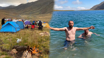 Keşiş Dağları’nın 3 bin 550 metre rakımlı zirvesindeki Yedigöller, serin