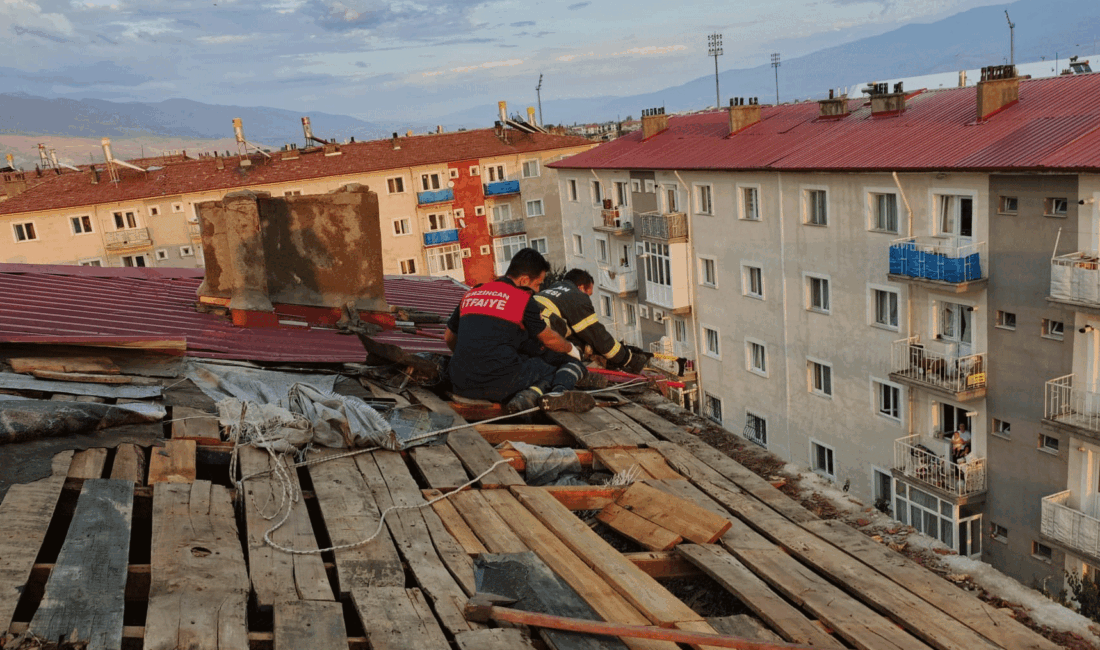 Erzincan’da önceki gün akşam saatlerinde etkili olan ani sağanak yağış