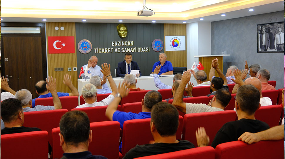 Erzincan Ticaret ve Sanayi Odası’nın (Erzincan TSO) Ağustos ayı olağan