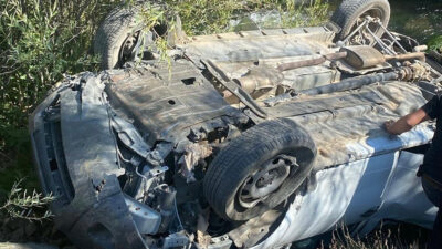 Erzincan-Sivas kara yolunda meydana gelen trafik kazasında, kontrolden çıkan bir