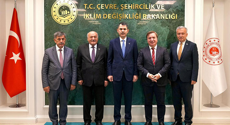 Erzincan heyeti, Ankara ziyaretinde Çevre, Şehircilik ve İklim Değişikliği Bakanı