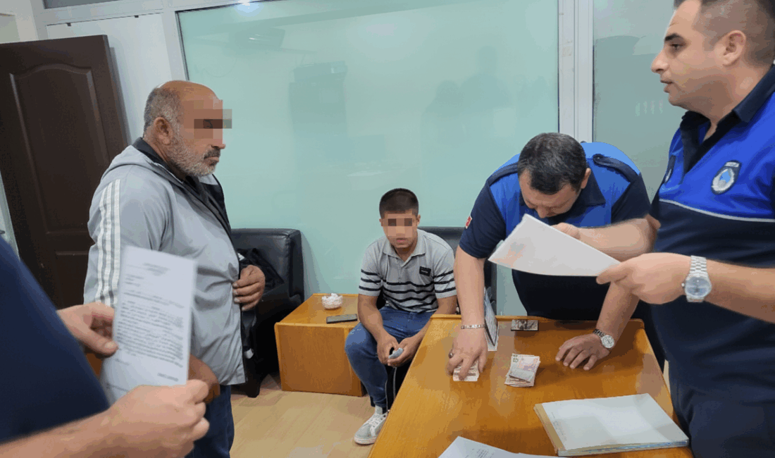 Erzincan Belediyesi zabıta ekipleri, dilencilik faaliyetlerine yönelik denetimlerinde Sivas’tan gelen