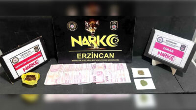 Erzincan’da düzenlenen operasyonda bonzai ve esrar ele geçirilirken, uyuşturucu ticaretinden