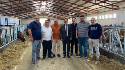 Erzurum’dan gelen tarım ve hayvancılık heyeti, Erzincan’daki süt analizi, düve