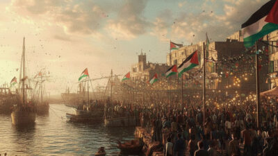 Filistin’in özgürlüğü ve Küresel Sumud Filosu’na destek amacıyla bir araya