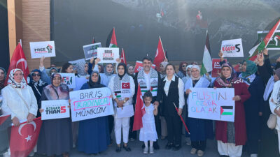 AK Parti Erzincan İl Kadın Kolları, İsrail’in Gazze’ye yönelik saldırılarına