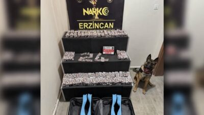 Erzincan’da Polis ekiplerinin “Analiz” çalışmasıyla durdurulan araçta 6 bin 335