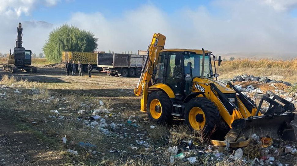 Erzincan’ın Tercan ilçesine bağlı Kargın Beldesi’nde, uzun yıllar çöp döküm