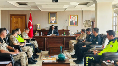 Refahiye Kaymakamı Halil İbrahim Köroğlu başkanlığında, ilçede asayiş ve güvenliğin