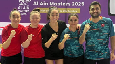 Erzincanlı milli badmintoncular Bengisu Erçetin ve Nazlıcan İnci, Dubai’de düzenlenen