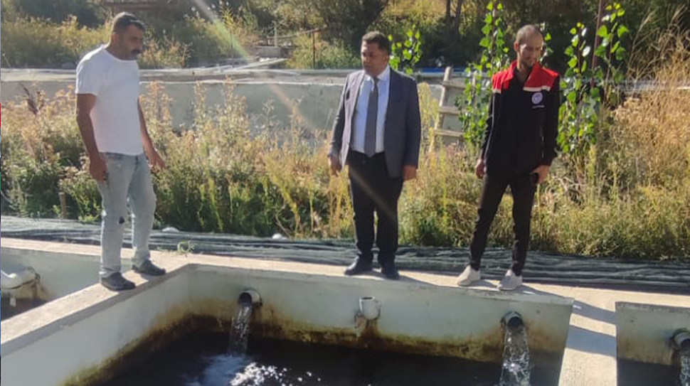 Erzincan’ın Kemah ilçesinde su ürünleri üretiminde faaliyet gösteren tesislerde denetimler