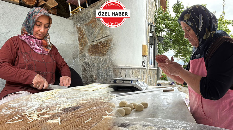 Erzincan’ın Ekmekli köyünde kurulan Sılbıslı Kadınlar Kooperatifi, köyün geleneksel lezzeti