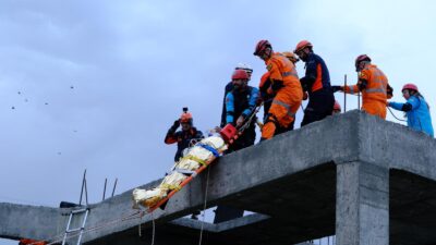 Erzincan’da düzenlenen yerel düzey deprem tatbikatında, 23 afet grubundan 145