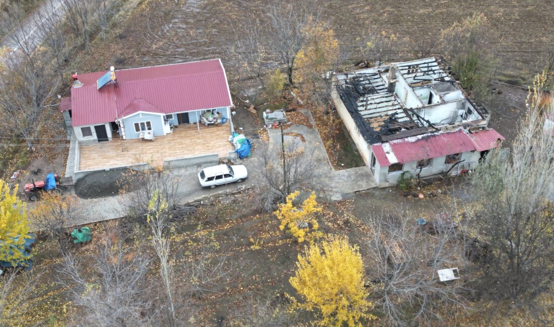 Erzincan’da geçtiğimiz aylarda Değirmenköy’de çıkan yangın sonucu evleri tamamen kullanılamaz