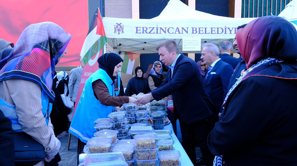 Gazze’deki mağdur sivillere destek olmak amacıyla Erzincan İl Müftülüğü tarafından