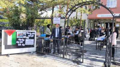 Erzincan İpekyolu Mesleki ve Teknik Anadolu Lisesi öğrencileri Gazze’ye destek