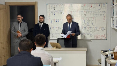 Diyanet İşleri Başkanlığı yetkilileri Kerim Şükrü Ünlü ve Mustafa Fatih