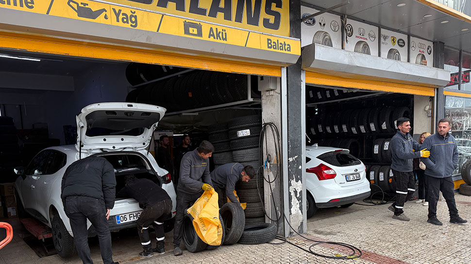 Türkiye genelinde 15 Kasım itibarıyla başlayan zorunlu kış lastiği uygulamasıyla