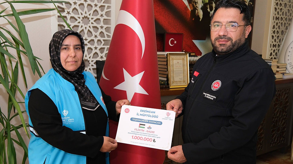Türkiye Diyanet Vakfı (TDV) Erzincan Şubesi Kadın Kolları tarafından Filistin-Gazze’deki