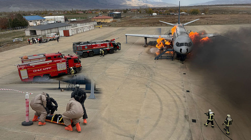 Devlet Hava Meydanları İşletmesi (DHMİ) Genel Müdürlüğü koordinasyonunda Erzincan Yıldırım