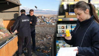 Erzincan’da zabıta ekiplerinin marketlere yönelik yaptığı denetimlerde, son kullanma tarihi