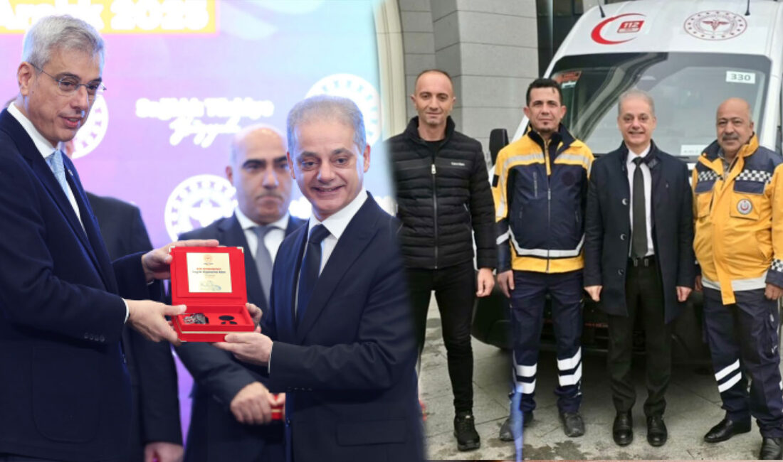 Sağlık Bakanlığı tarafından ülke genelinde hizmete alınan 856 yeni ambulansın