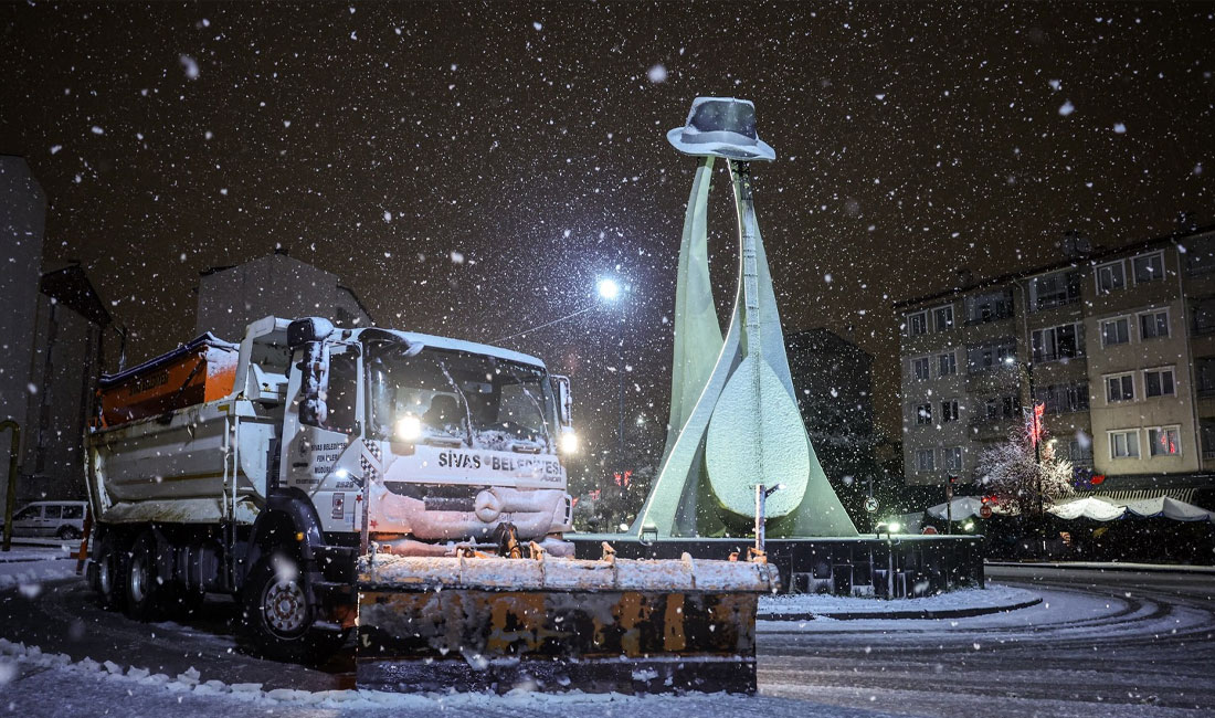 Sivas Valiliği, il genelinde beklenen yoğun kar yağışı ve olumsuz