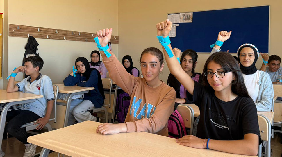 İliç İbrahim Çeçen İmam Hatip Ortaokulu öğrencileri, Gazze’ye destek amacıyla