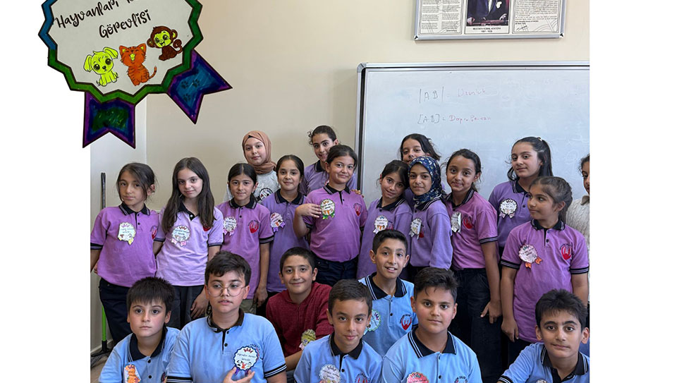 İliç İbrahim Çeçen İmam Hatip Ortaokulunda öğrencilerin hayvan hakları ve